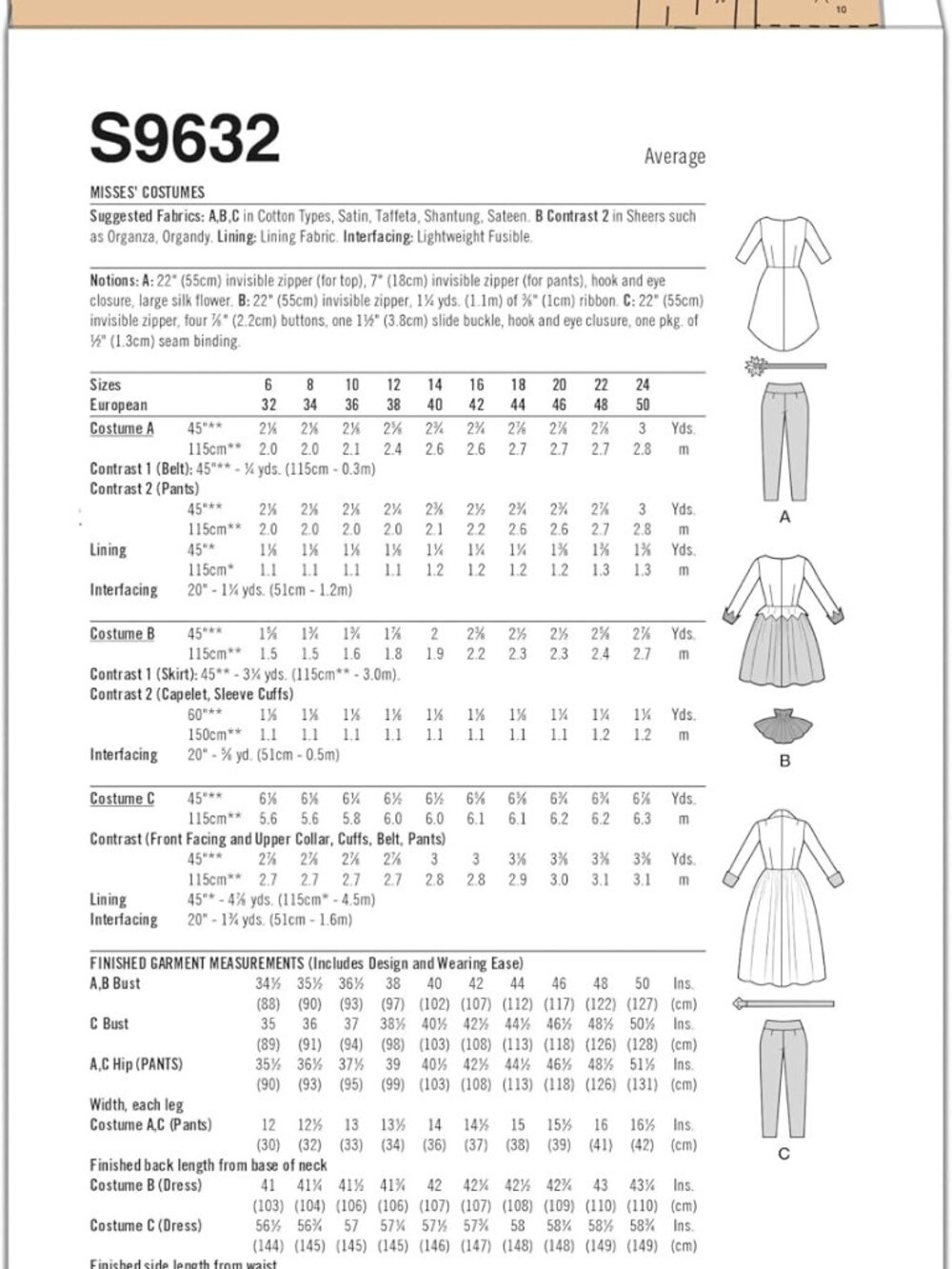 Witch Christmas Elf Simplicity 9632 Misses Halloween Costume Sewing Pattern NEW - Picture 2 of 8